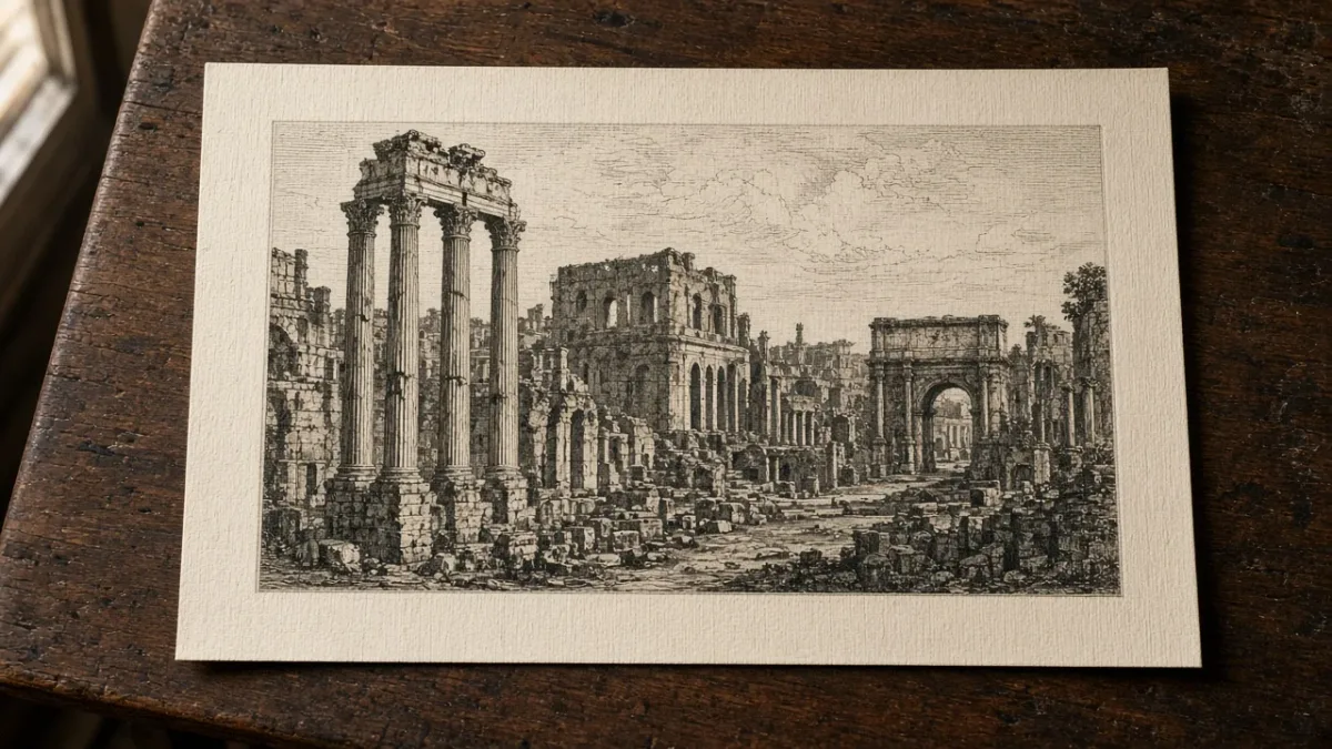 Antique Italian Engravings of Rome and Venice