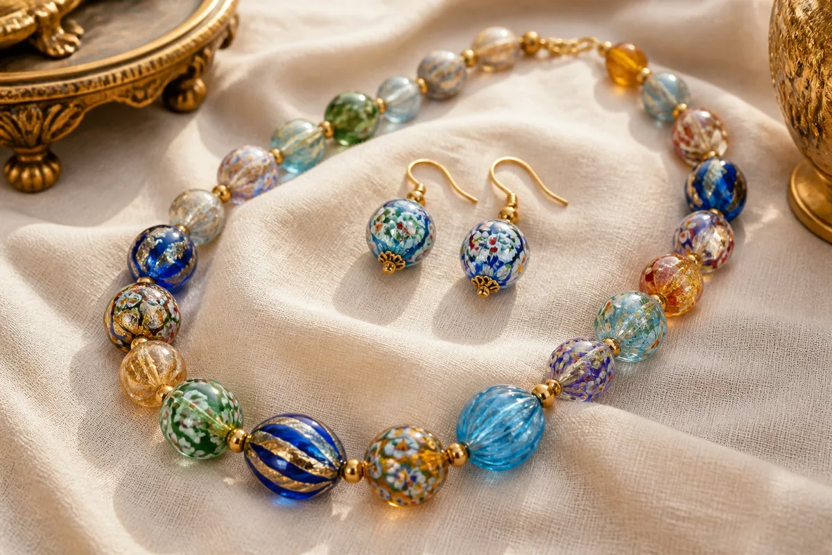 Murano Glass Jewelry & Beads: History of Venetian Glass Accessories
